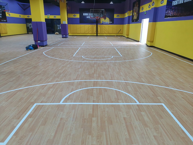 楓木紋 籃球場運動地板 (2)